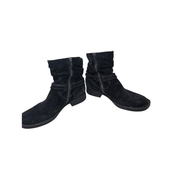 Born 8 Ouvea Black Suede Leather Casual Comfort Ankle Boot Gorpcore Boho - Picture 2 of 4